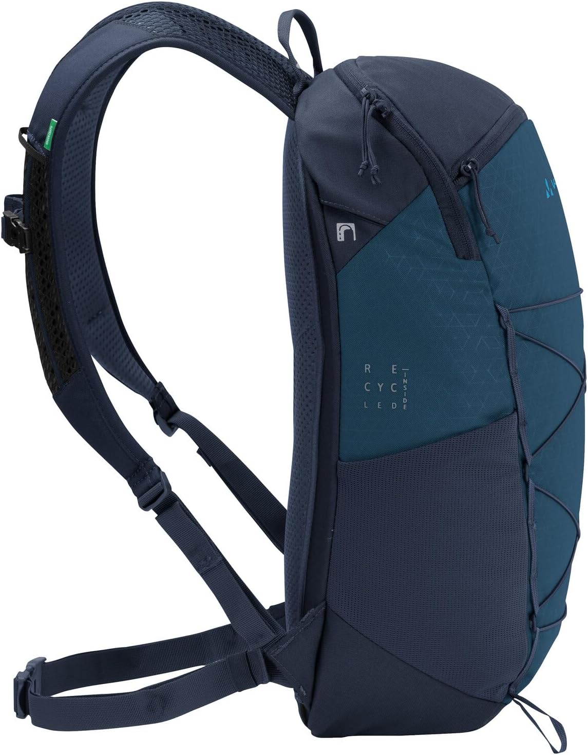 Detalle de VAUDE Agile 14 Unisex-Rucksack (1er Pack) – mit Komfort-Rücken und Reißverschluss-Fächern