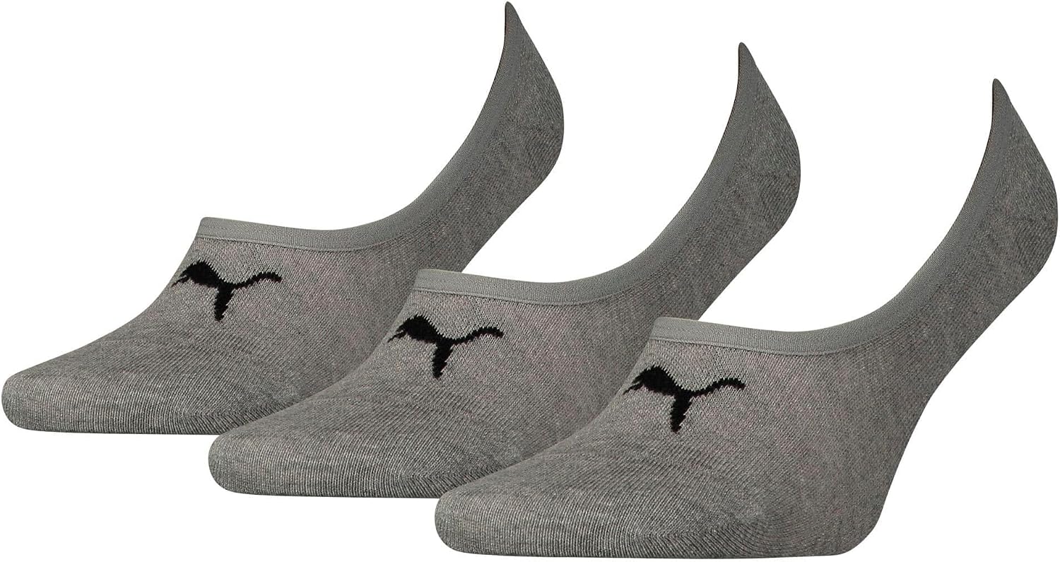 Detalle de PUMA Footie Mixte – Lot de 3 chaussettes Footie coton doux, confort quotidien