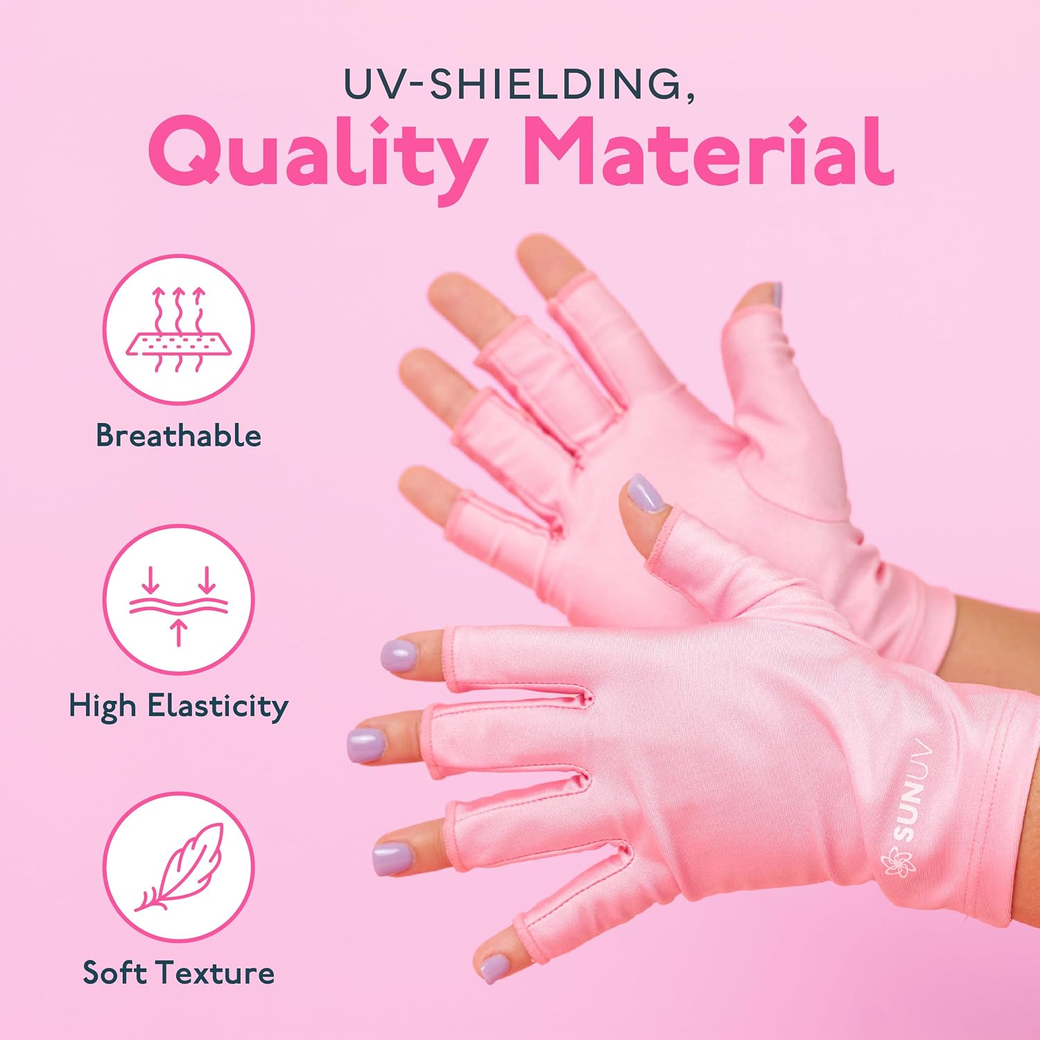 Detalle 2 de SUNUV Gants UV UPF 50 pour ongles