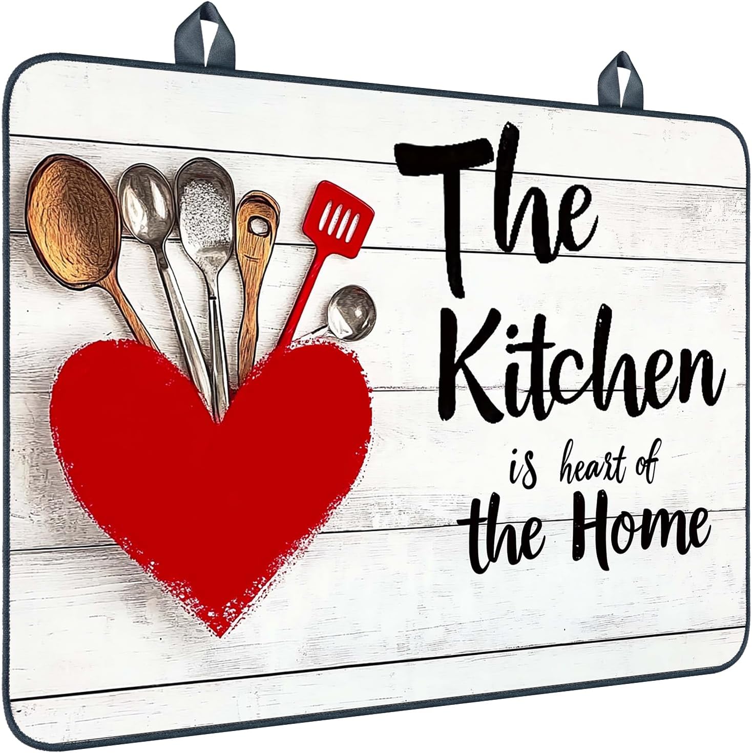 Detalle de Nuxovilar Heart Utensil Stove Cover, 28.65 x 20.47 in, Decorative Blend