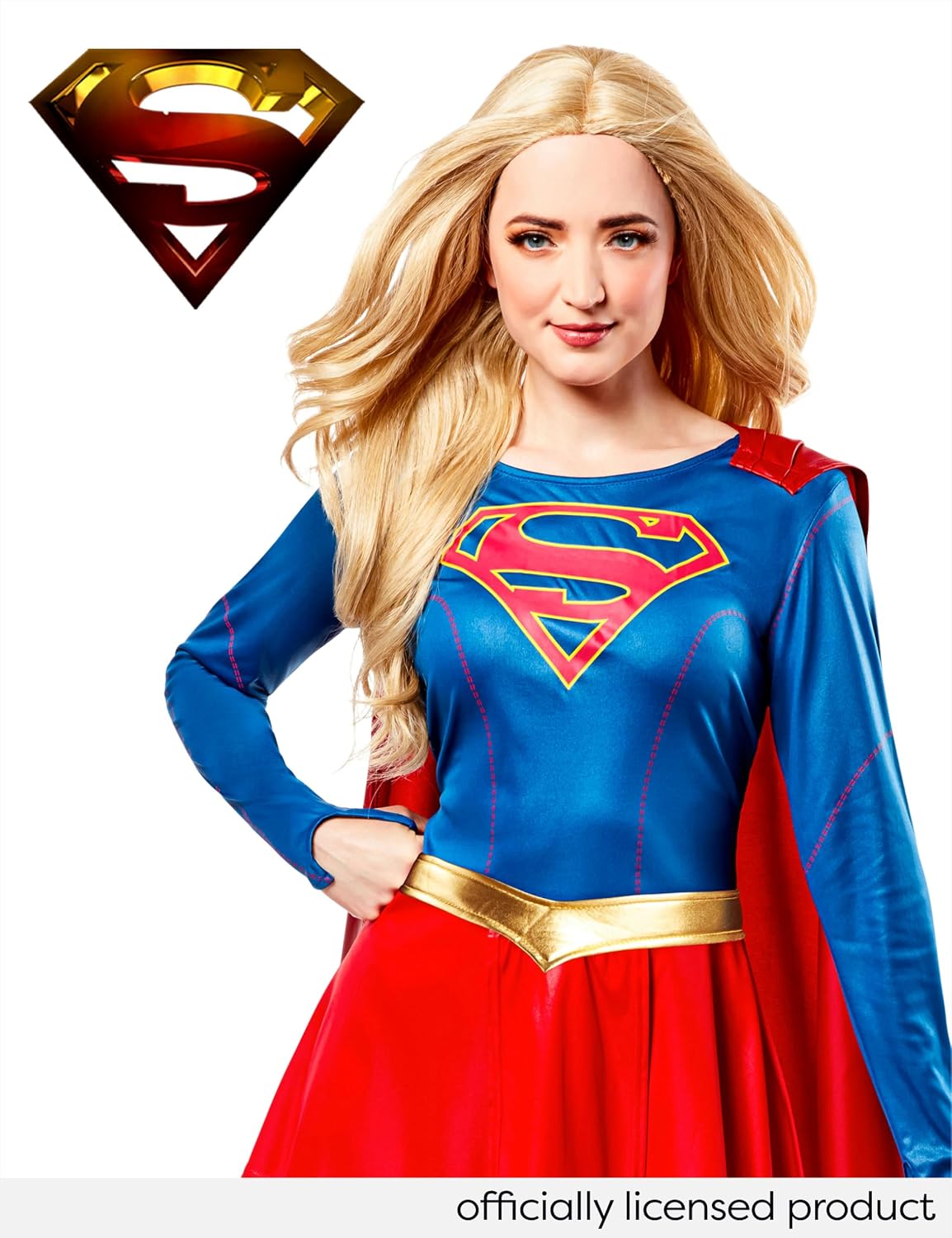 Detalle 2 de Rubie's Supergirl Kostüm für Erwachsene 🎭
