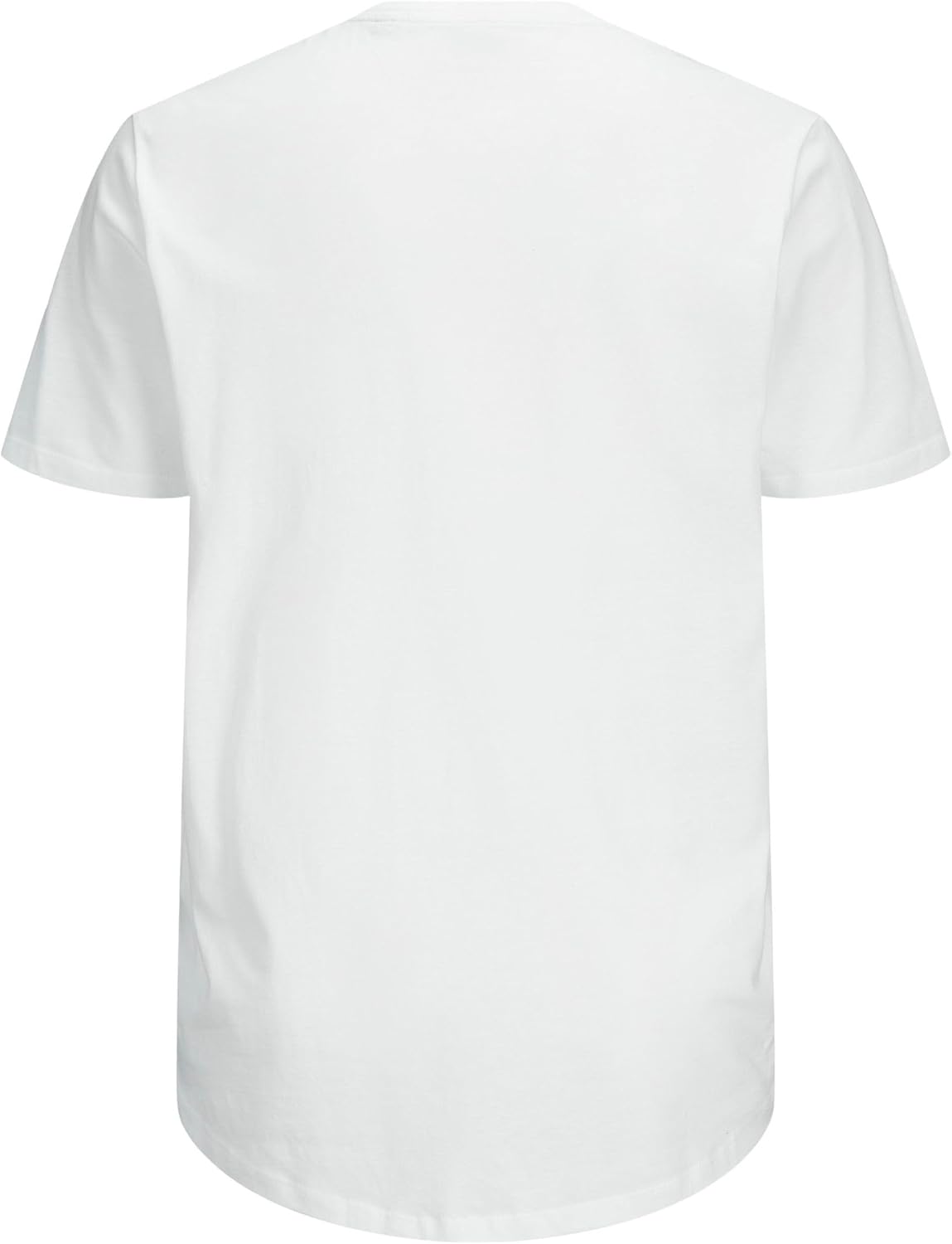 Detalle de JACK & JONES Einfarbiges Herren-T-Shirt aus Baumwolle