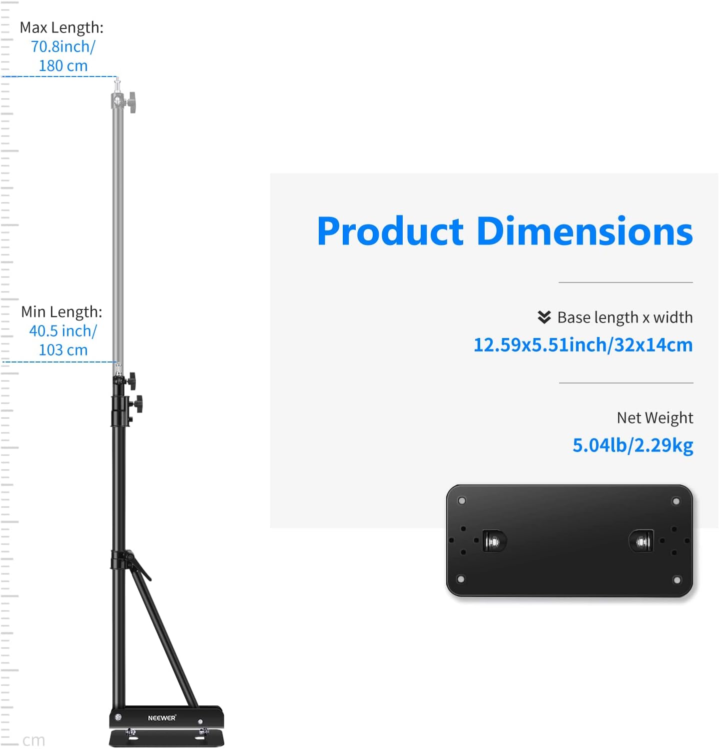 Thumbnail 6 de NEEWER 2-Pack Triangle Wall Mounting Boom Arm (180° flexible rotation, max 70.8 in / 180 cm) for studio lighting