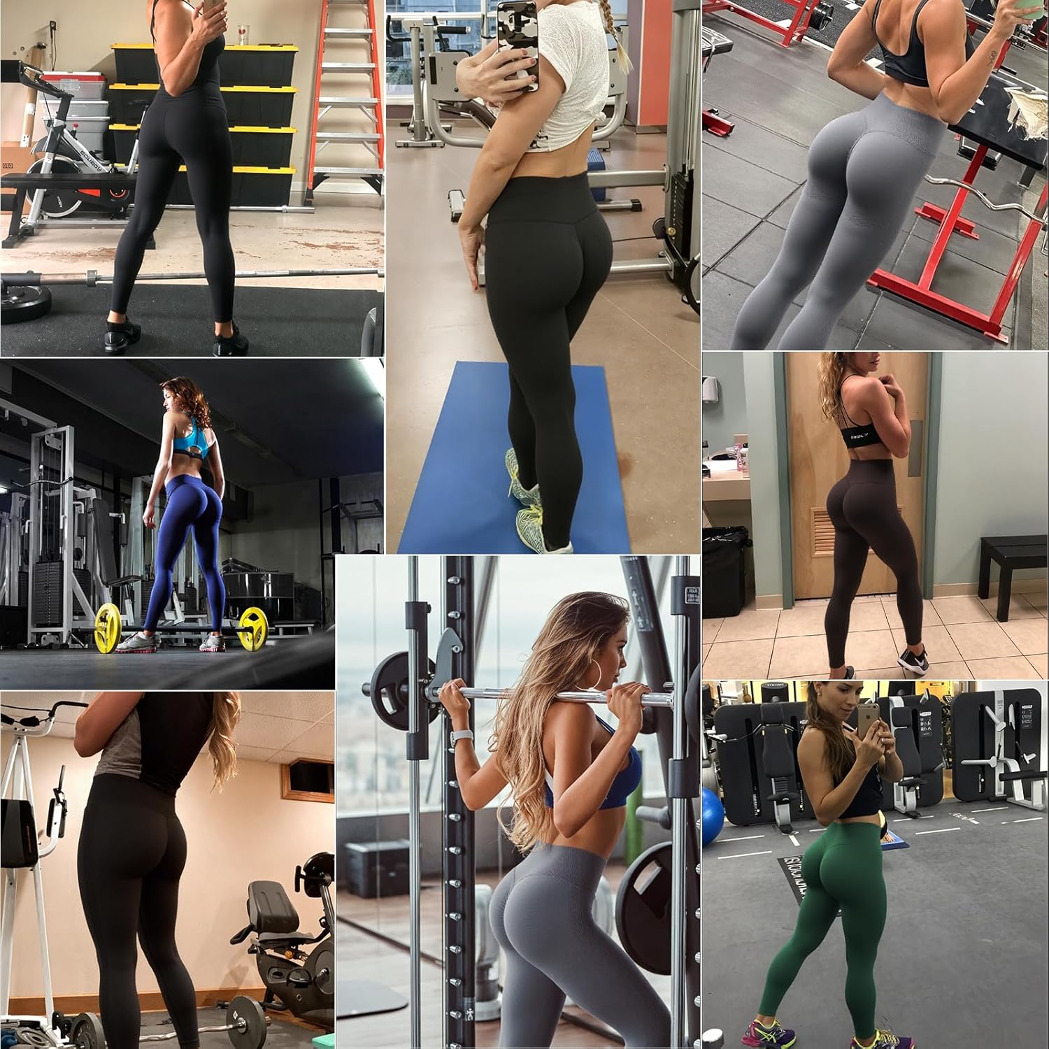 Thumbnail 3 de Ulknyss Leggins Sportivi Push Up Vita Alta 🧘♀