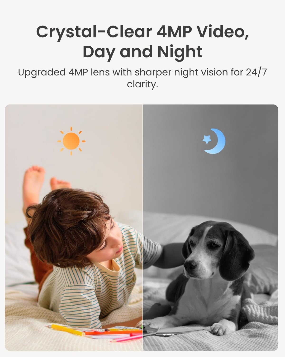 Thumbnail 1 de REOLINK E1-4MP (2 Pack) Indoor WiFi Cameras, 4MP Pan-Tilt, Night Vision