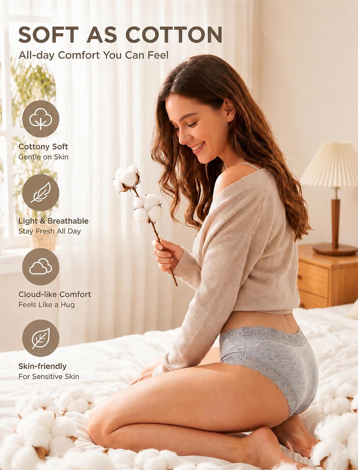 Detalle 1 de Women's Cotton Underwear 6-Pair Set