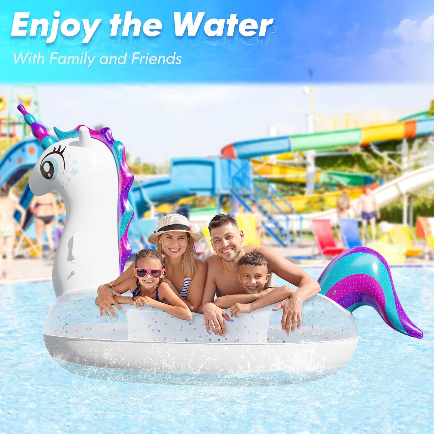 Thumbnail 6 de Subtail Bouée Piscine Licorne – Matelas gonflable XL pour adulte