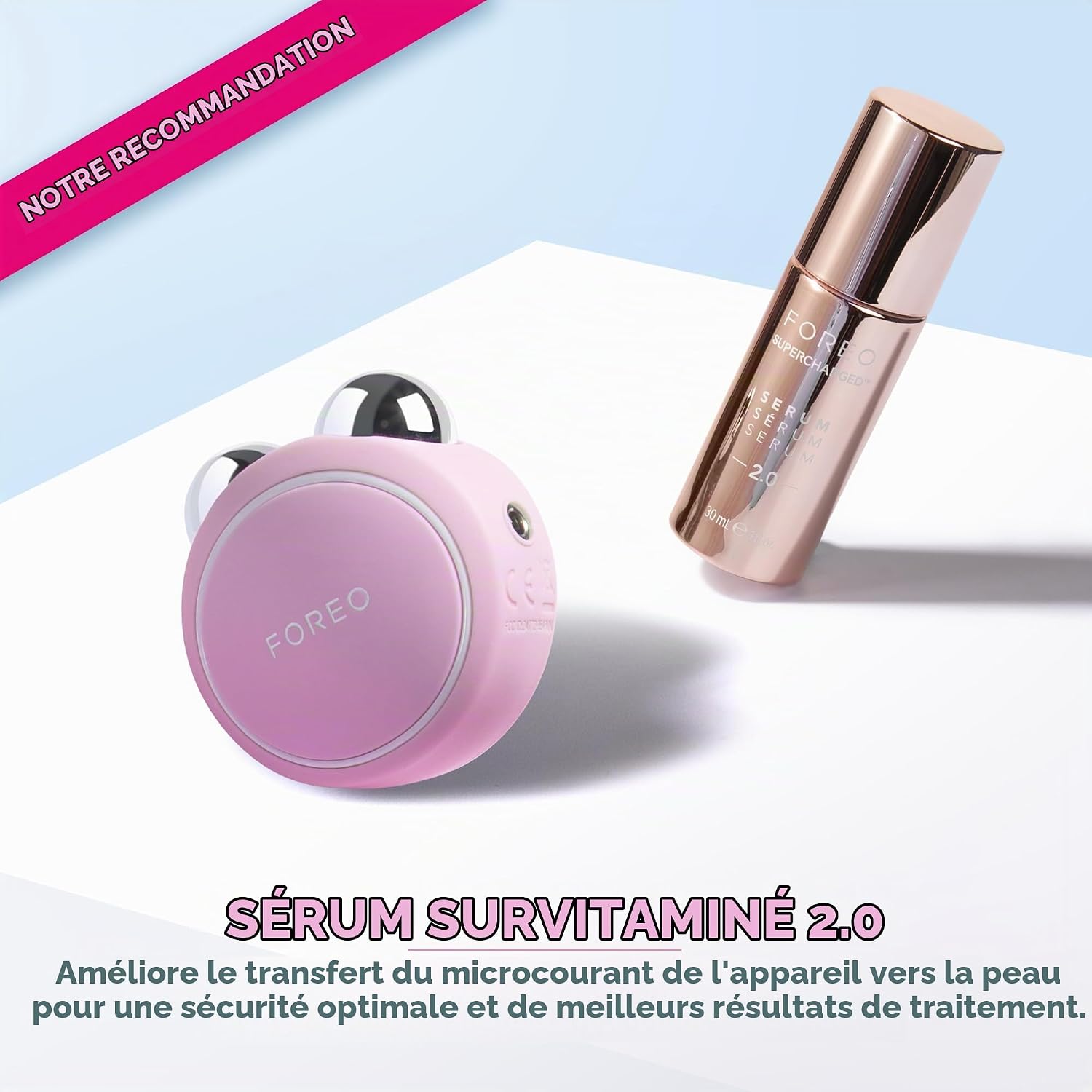 Detalle de FOREO BEAR mini : appareil de lifting ciblé par micro-courants, visage non invasif