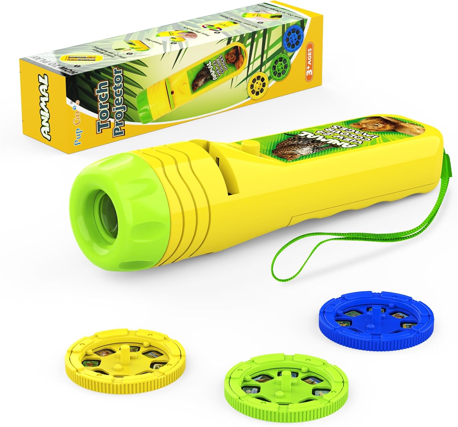 Detalle de Pup Go 2-Pack Wild Animal & Seaworld Torch and Projector for Ages 3–7
