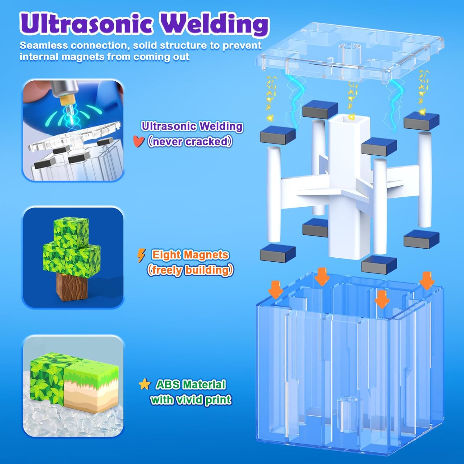 Detalle de Magnetic Blocks 100PCS STEM Building Set 🧩