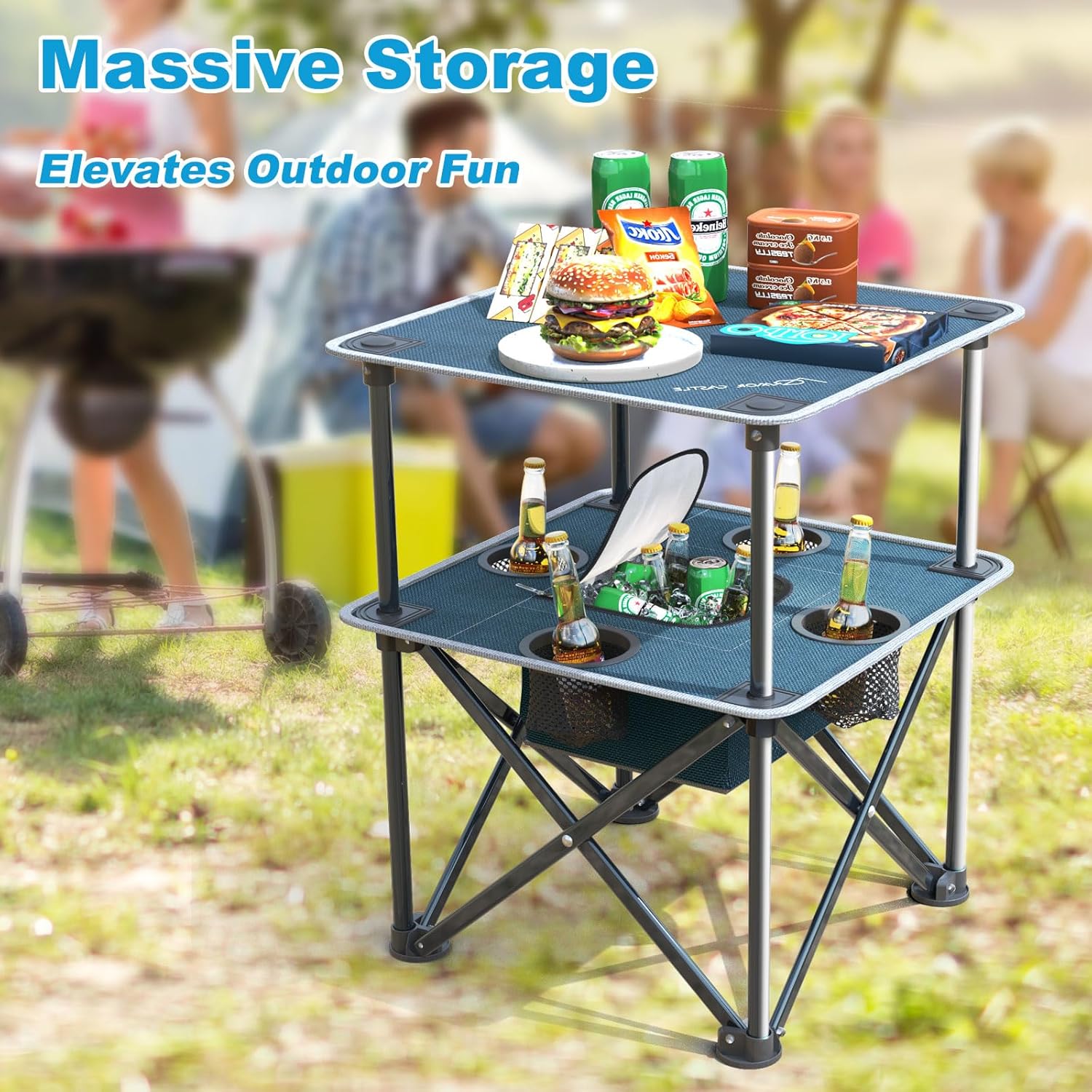 Thumbnail 4 de ARMOR CASTLE Folding Beach Table: Compact, Insulated Beach & Camp Table