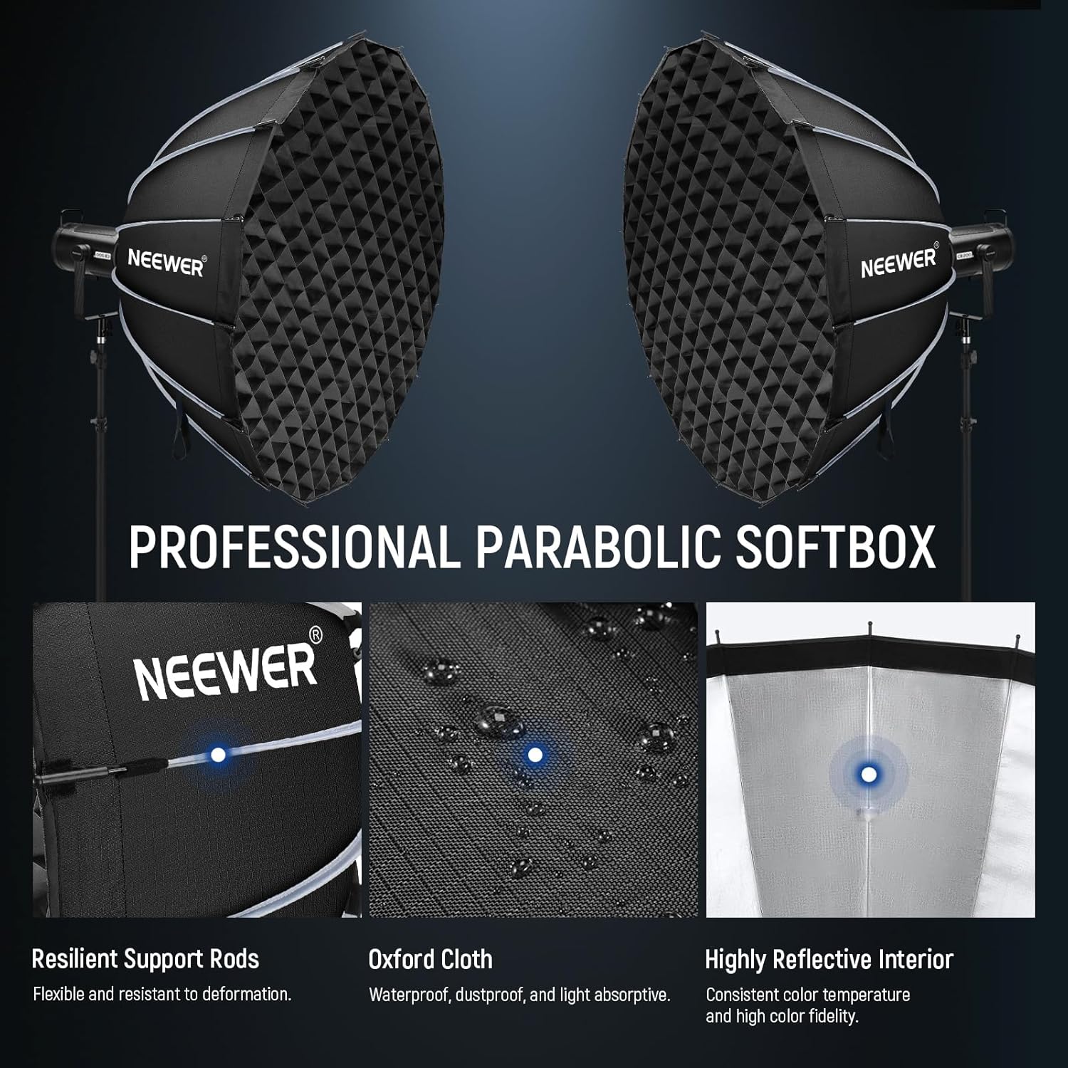 Detalle de Neewer Parabolic Softbox 47.2 inch