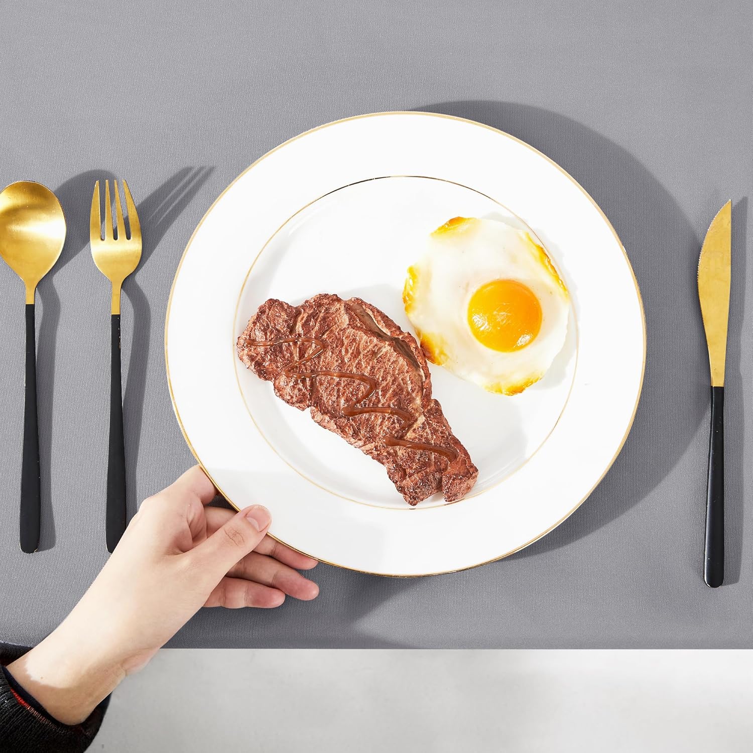 Thumbnail 6 de Deconovo Outdoor Tischdecke wasserdicht 130x160 cm (Grau) – 1 Stück