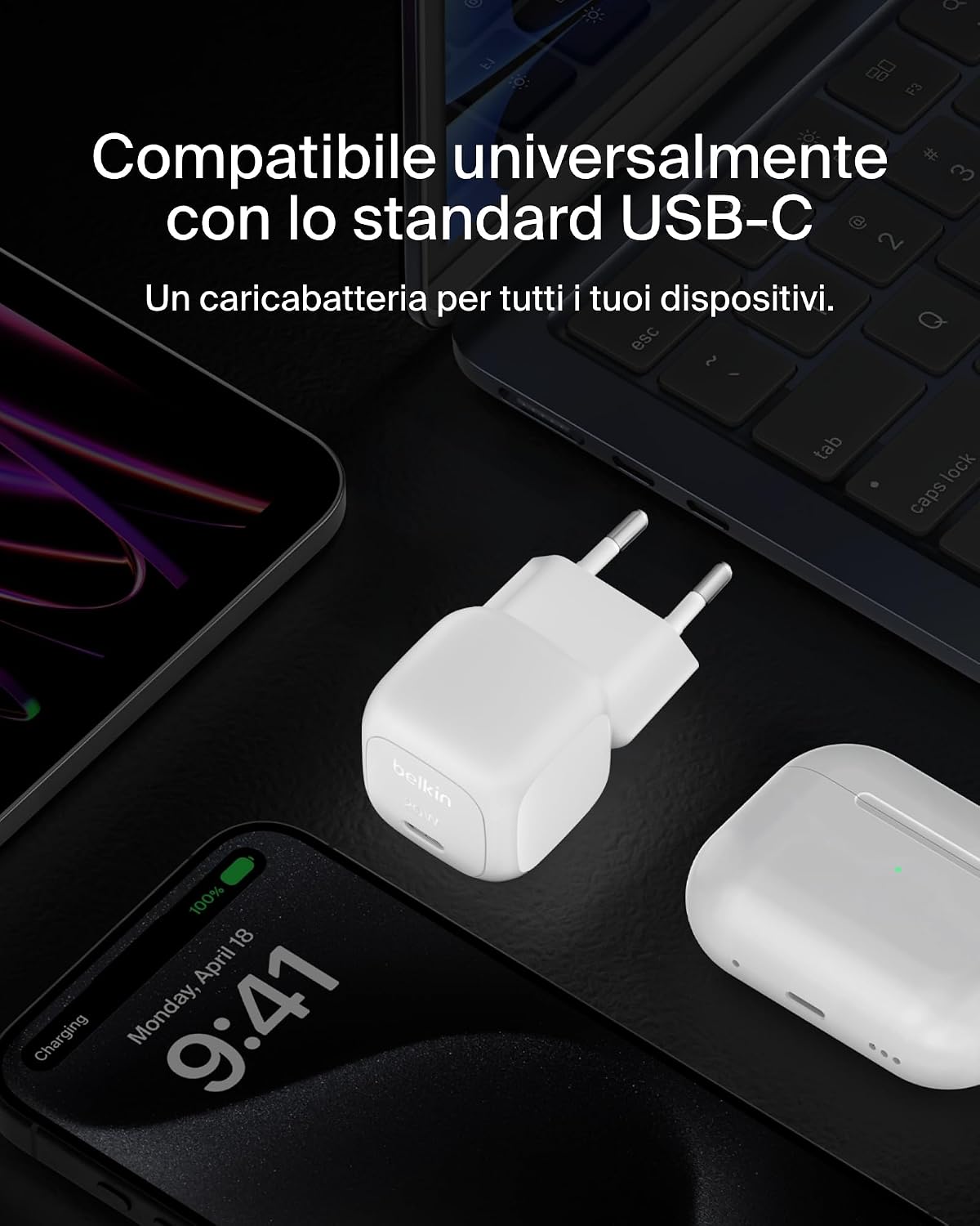 Thumbnail 2 de Belkin BoostCharge Cubico 20W USB-C