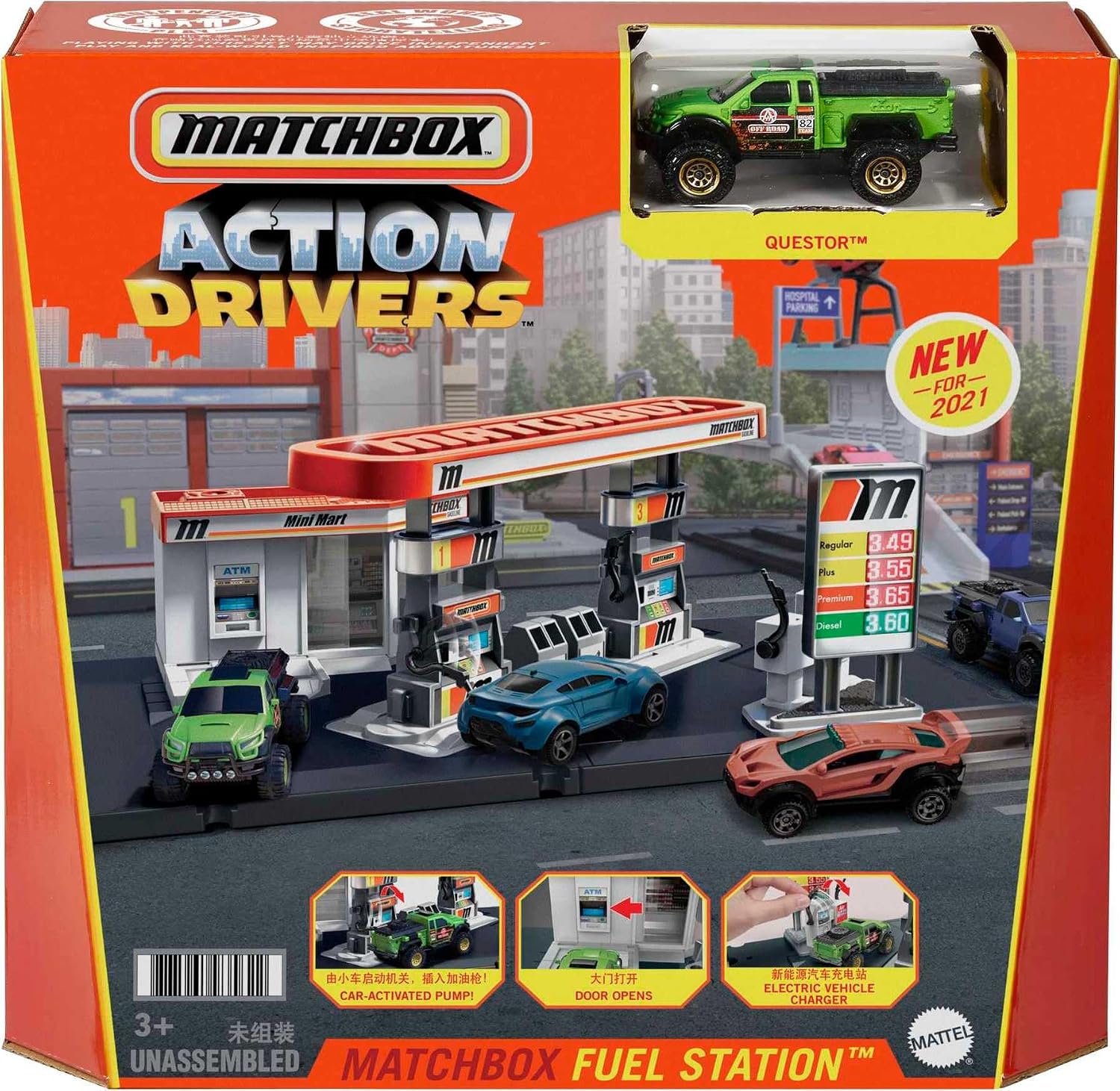 Thumbnail 6 de Matchbox Action Drivers Fuel Station playset