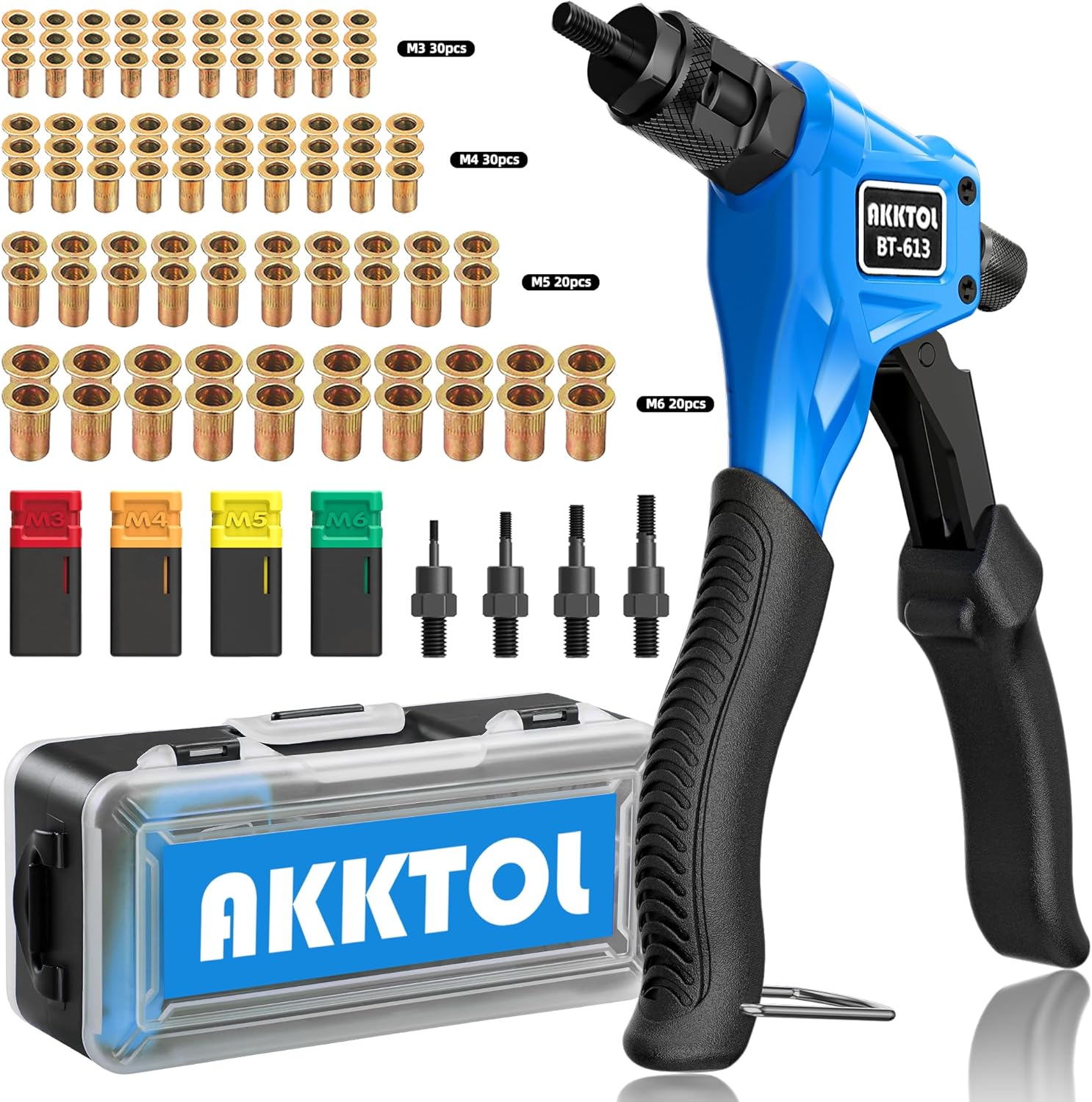 AKKTOL Nietmutternzange Set mit 100 Stück