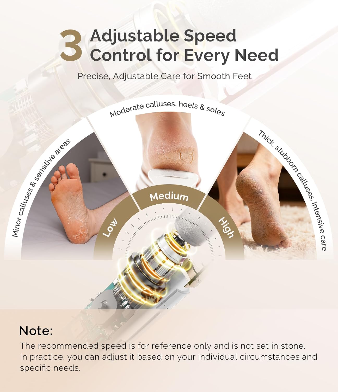 Thumbnail 3 de MelodySusie PC800G Electric Callus Remover for Feet