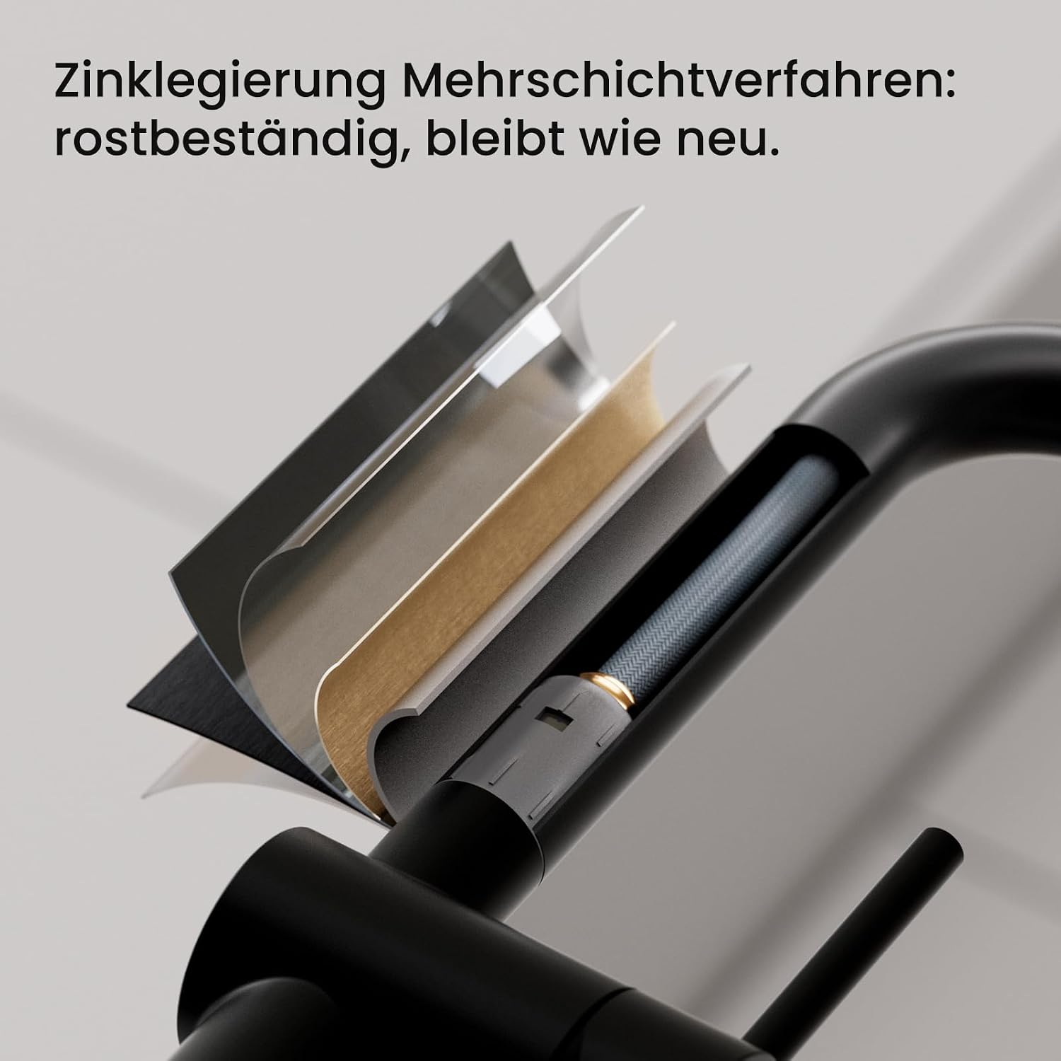 Detalle 1 de CECIPA Küchenarmatur mit Brause, 360°