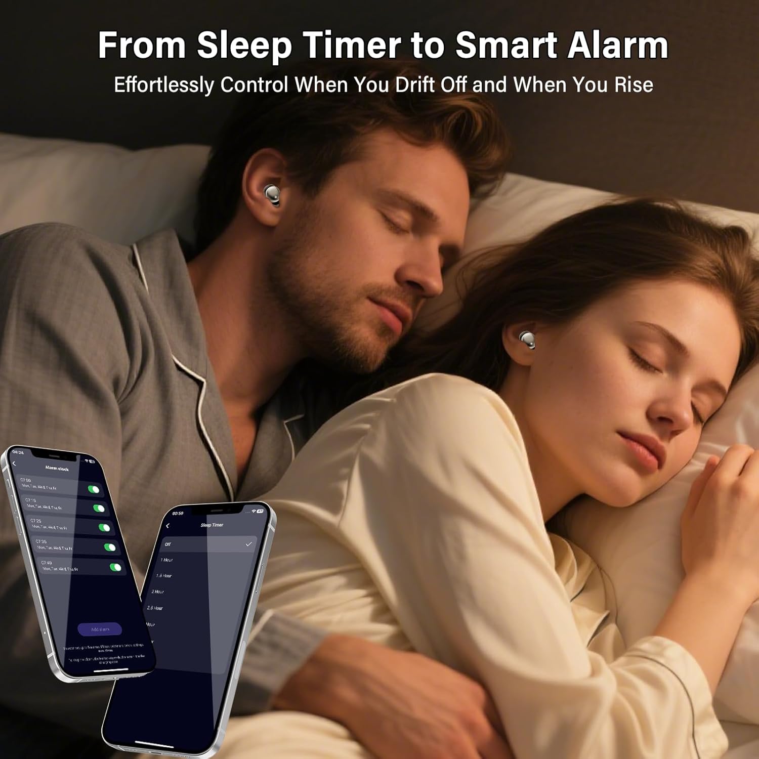 Thumbnail 2 de Sleep Earbuds with Bluetooth 5.4, 48-Hour Battery and Personal Alarm