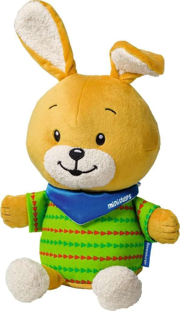 Detalle 2 de Ravensburger ministeps 4199 Kuschelhase Pelle – 25 cm, Babys Spielkamerad ab Geburt