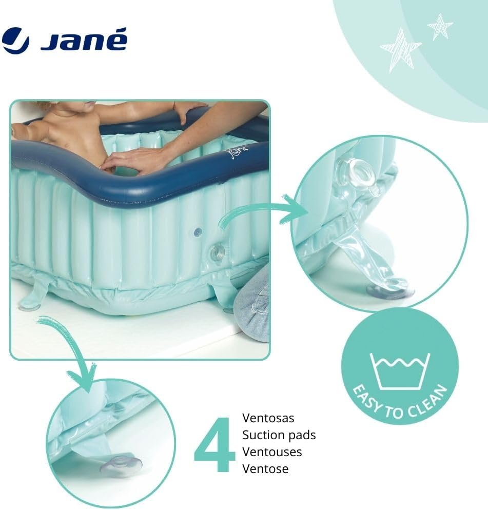 Detalle 2 de Jané Riduttore Doccia Bambino Gonfiabile 60x60 cm — Blu, pompe incluse