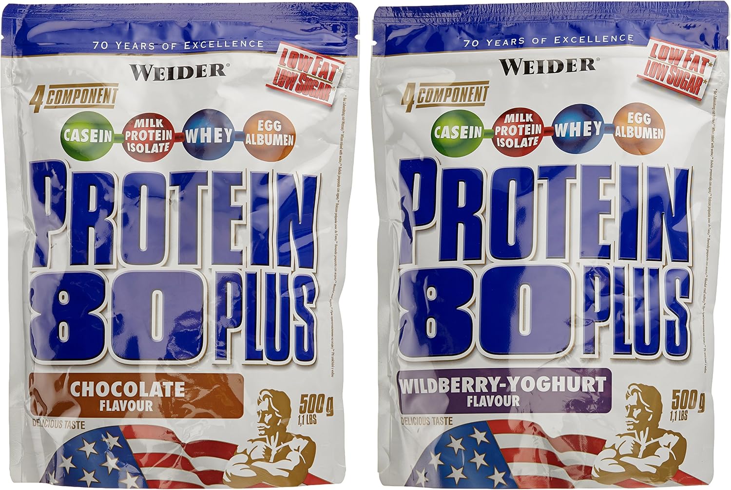 Thumbnail 5 de Weider Protein 80 Plus Proteinpulver 500 g 🍶