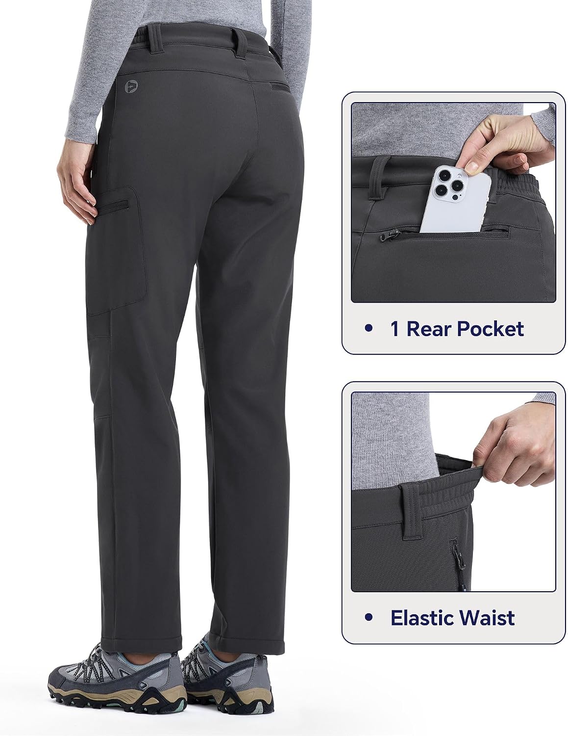 Detalle 2 de Outdoor Ventures Womens Winter Softshell Trousers
