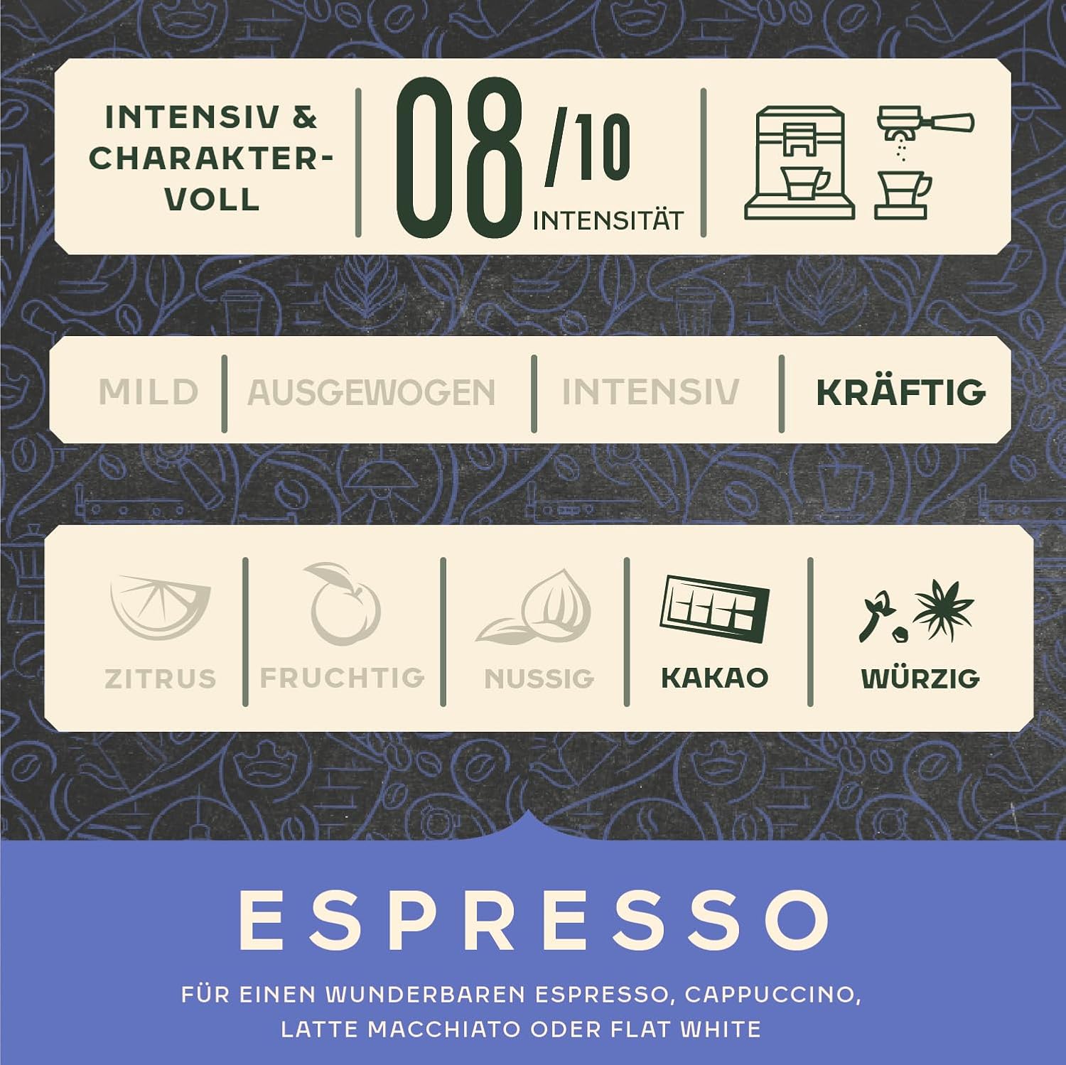 Detalle de Jacobs Barista Espresso Kaffeebohnen – kräftig, kakao- & karamellnoten, 1 kg