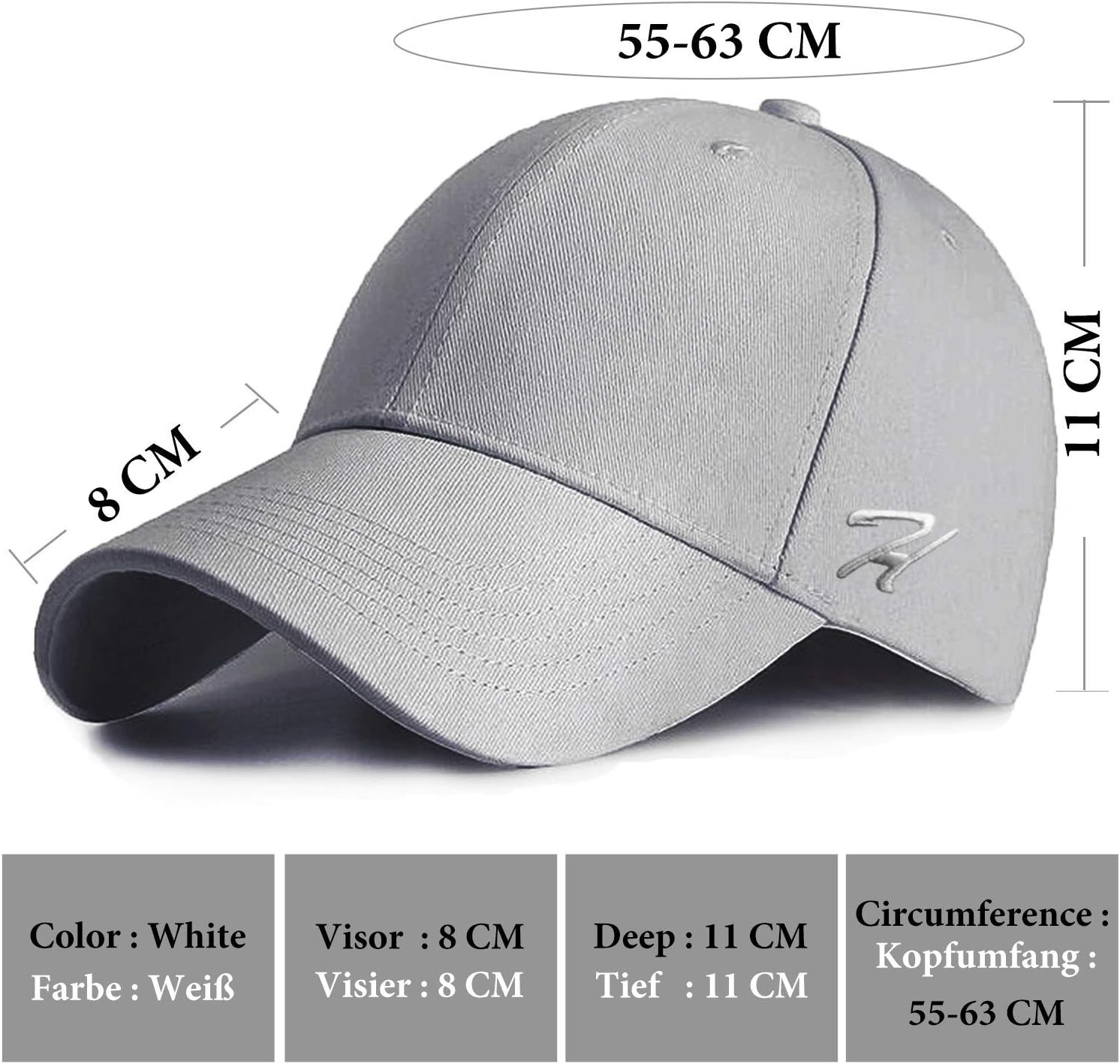 Thumbnail 4 de HASAGEI Baseball Cap 54 bis 62 cm