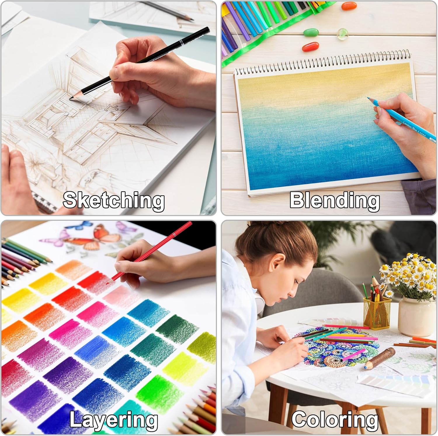 Thumbnail 3 de KALOUR Colouring Pencils 72-set for blending 🎨