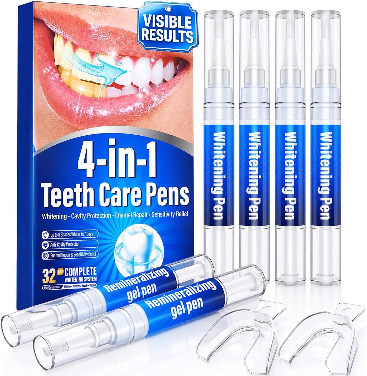 Thumbnail 1 de Teeth Whitening Pen Kit: 35% Carbamide Peroxide, 6-Pen Set with Remineralizing Pens