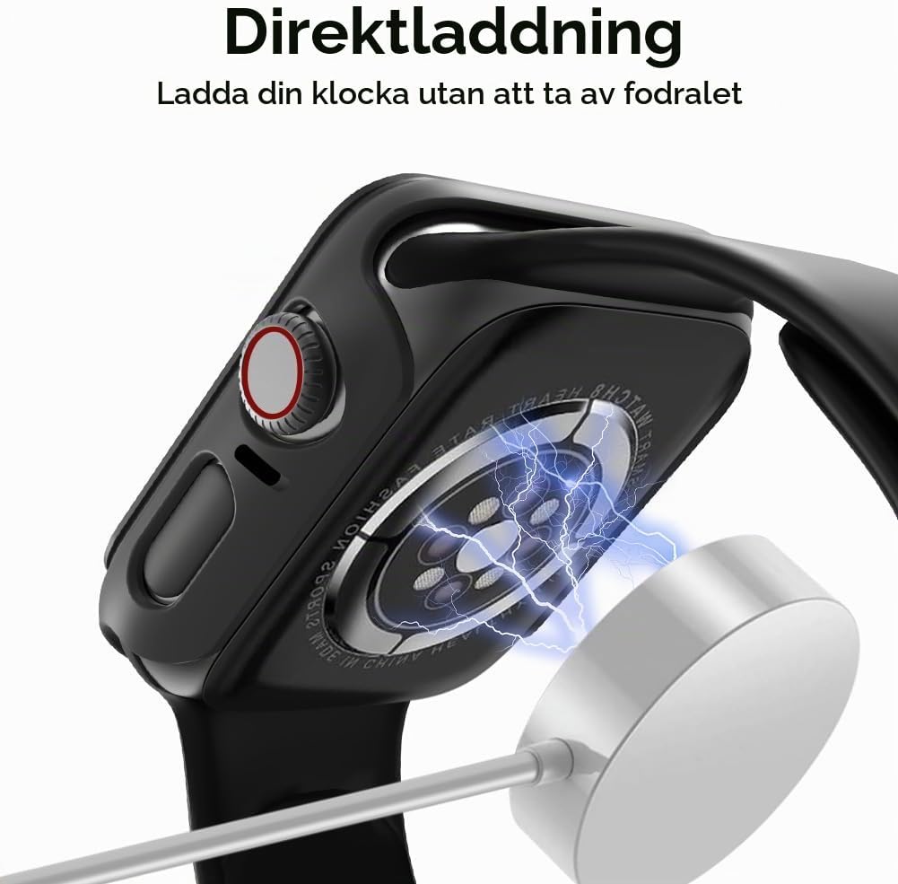 Detalle 1 de OFFCUP fodral med displayskydd för Apple Watch 44 mm, 2-pack i PC och härdat glas