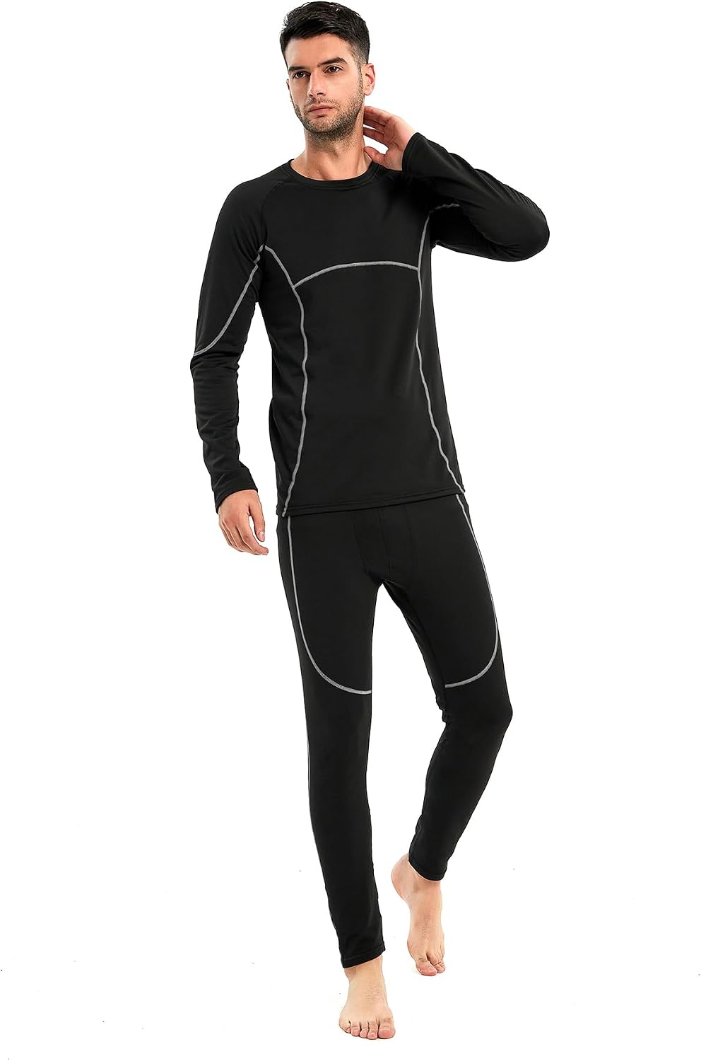 Thumbnail 1 de AMZSPORT Ensemble thermique Homme Séchage rapide