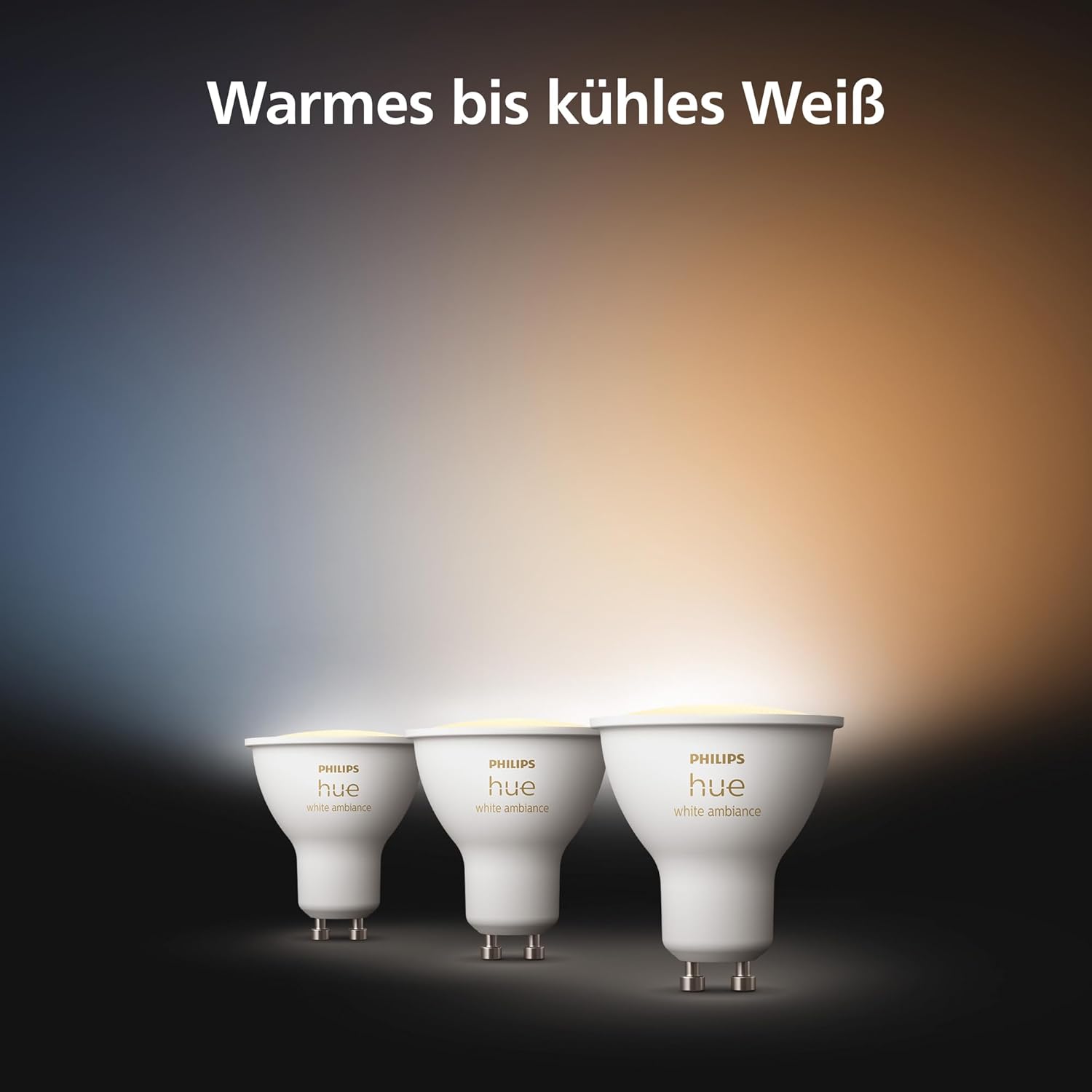 Detalle 2 de Philips Hue GU10 400 lm 3er Pack