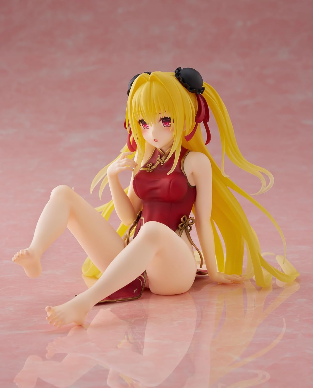 Detalle de TAITO To LOVE-Ru Darkness Desktop Cute Figure – Golden Darkness (Chinese Dress Ver.), figurka PVC