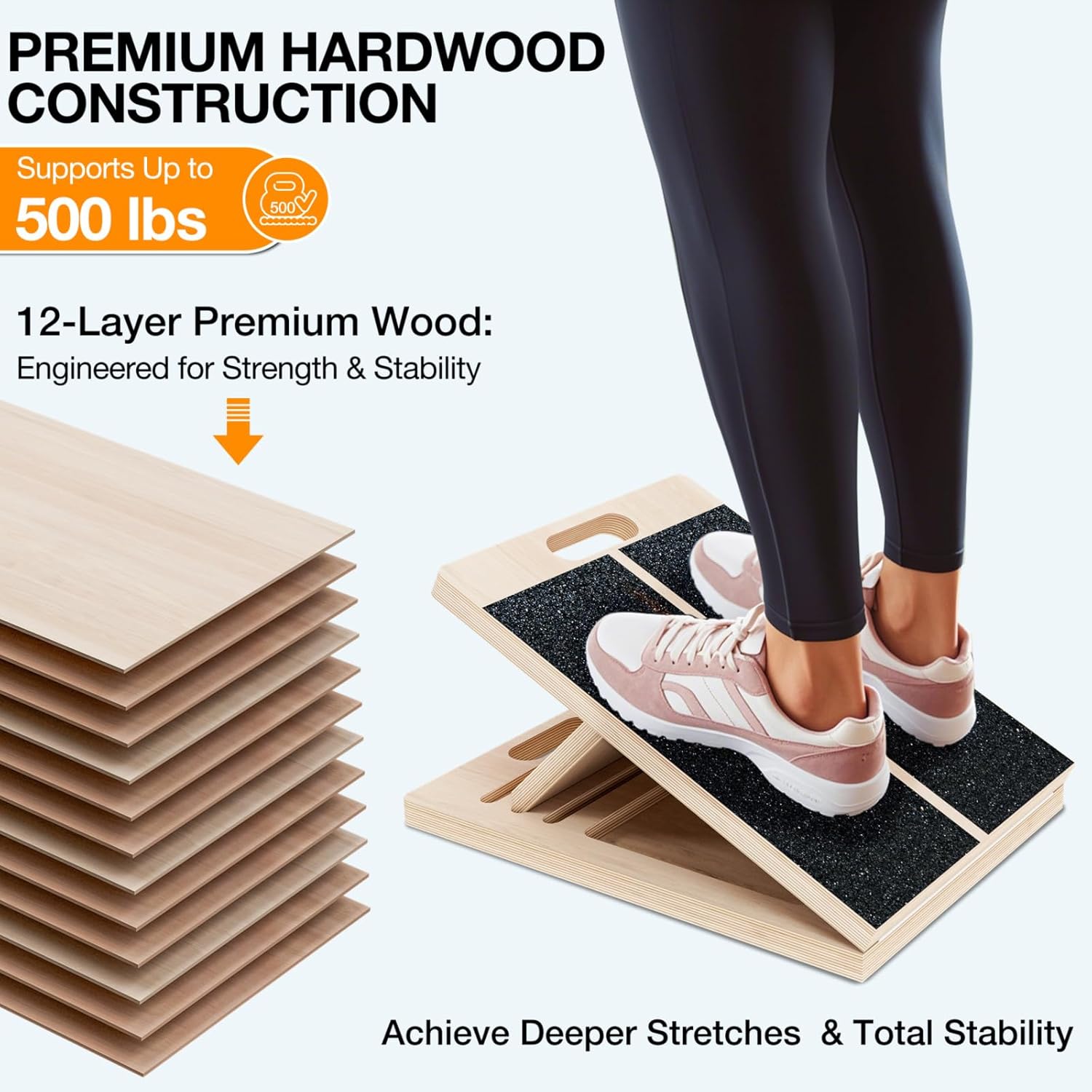 Detalle de TEMI Slant Board for Calf-Stretching ⚙