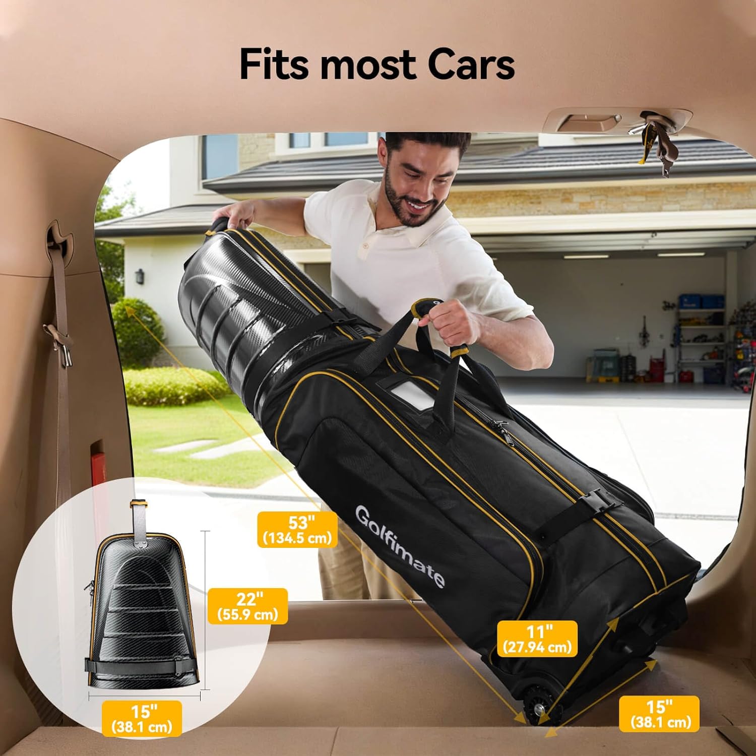 Thumbnail 5 de Golf Travel Bags for Airlines with Carbon Fiber Hard Top