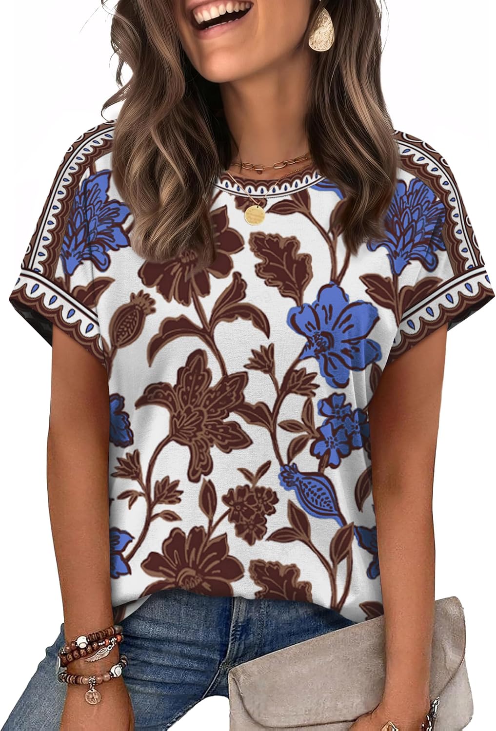 Thumbnail 6 de WIHOLL Women's Short Sleeve Tops: Summer Dressy Casual Shirt (2026)