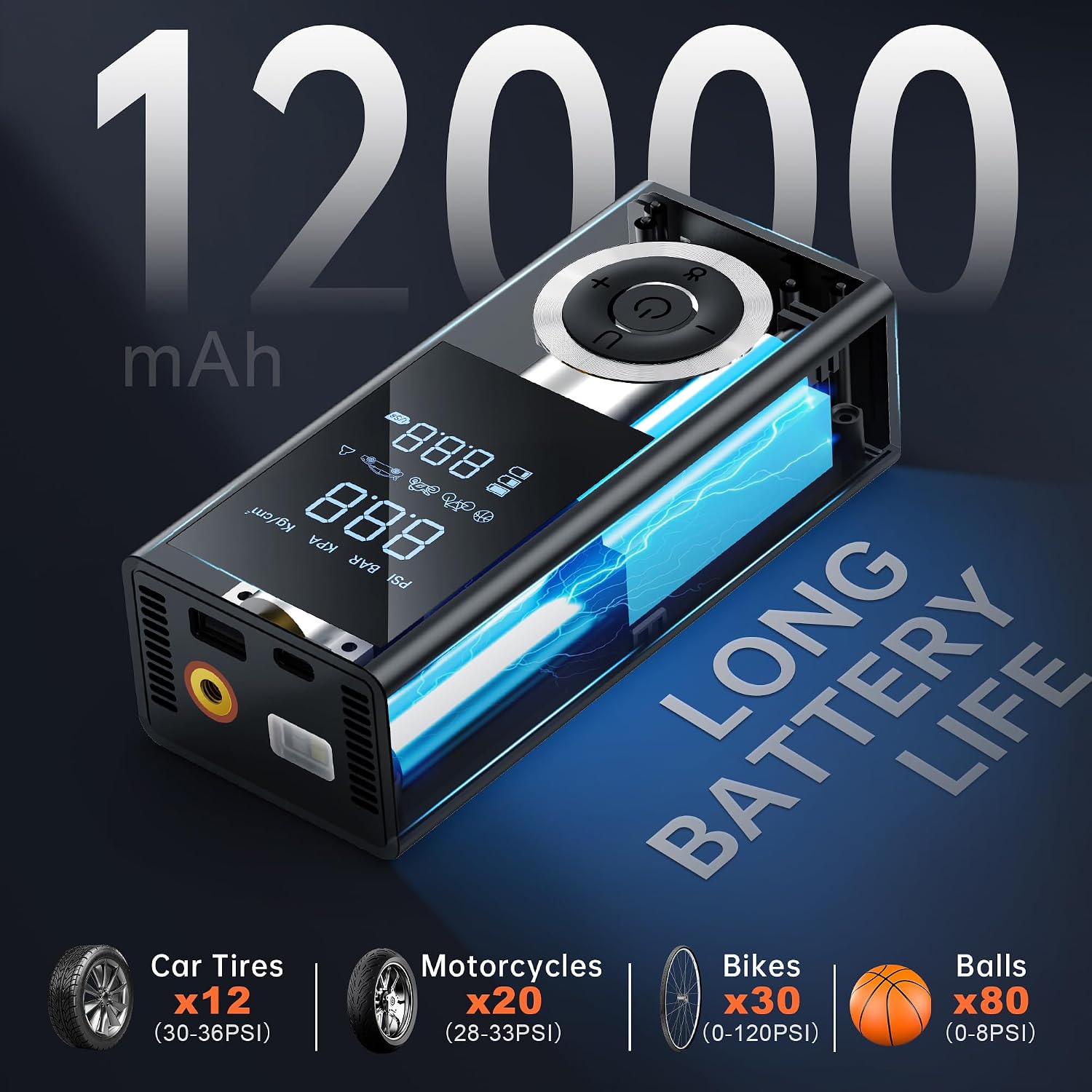 Thumbnail 6 de RADCLO Cordless Car Tyre Inflator
