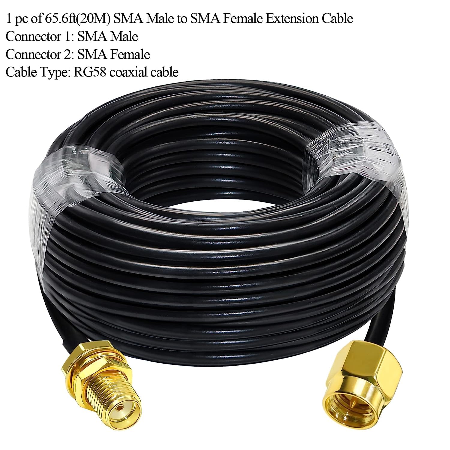 Thumbnail 6 de TUOLNK 20M WiFi Antenna Extension Cable (SMA Male to SMA Female, RG58, 50 Ohm)