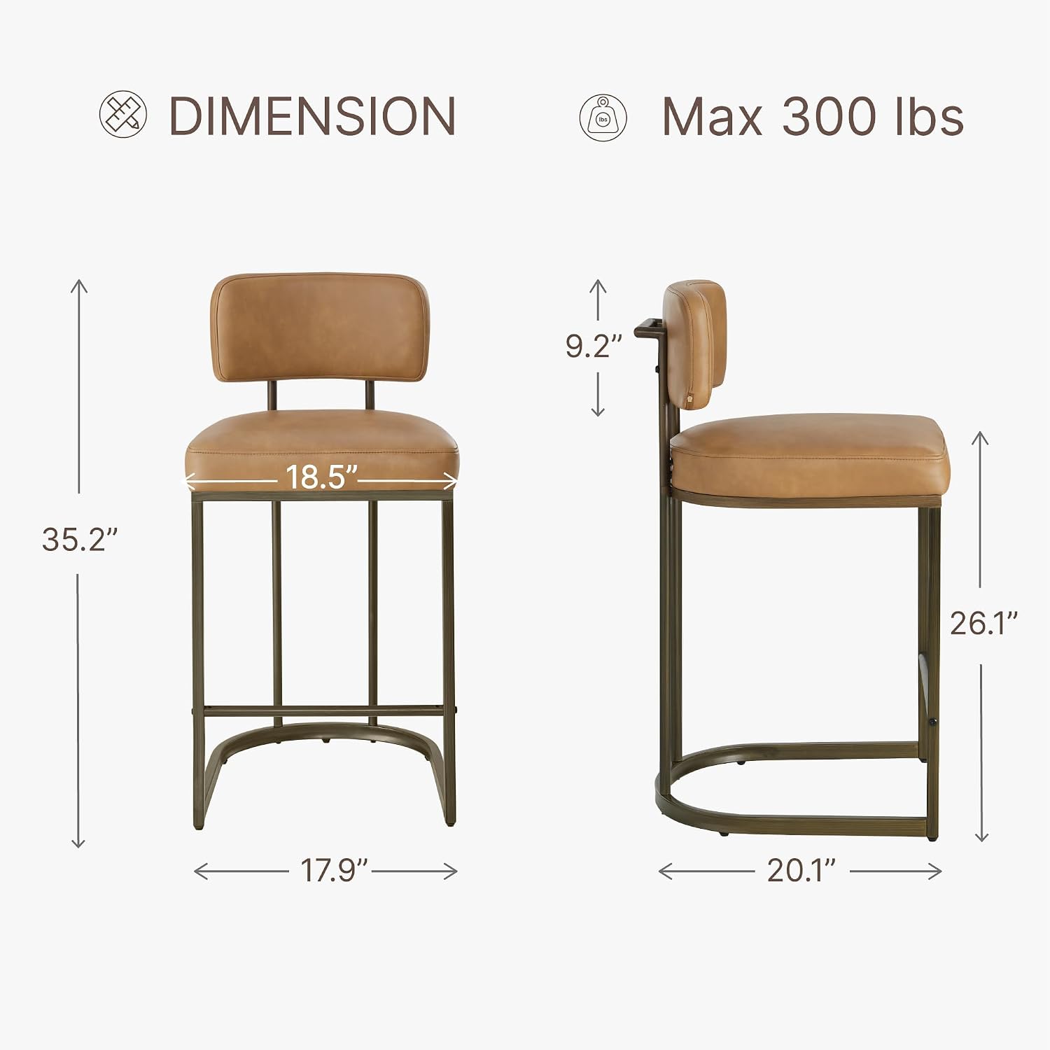Detalle 2 de Counter Height Bar Stools, 26-inch