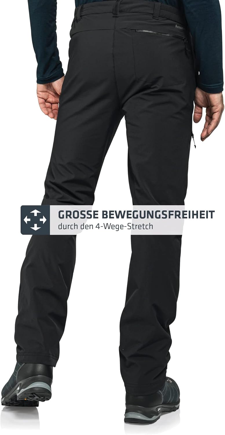 Detalle 2 de Schöffel Herren Koper1 Warm Hose – warme Softshell-Trekkinghose für Wandern