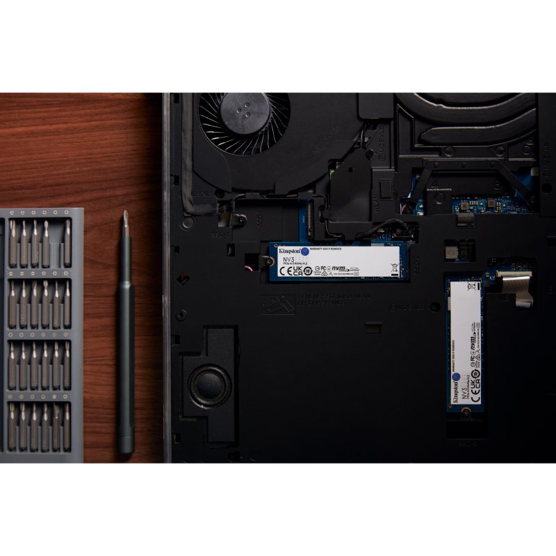 Detalle de Kingston NV3 1TB: SSD NVMe PCIe 4.0 M.2 2280 para laptops y PCs compactos