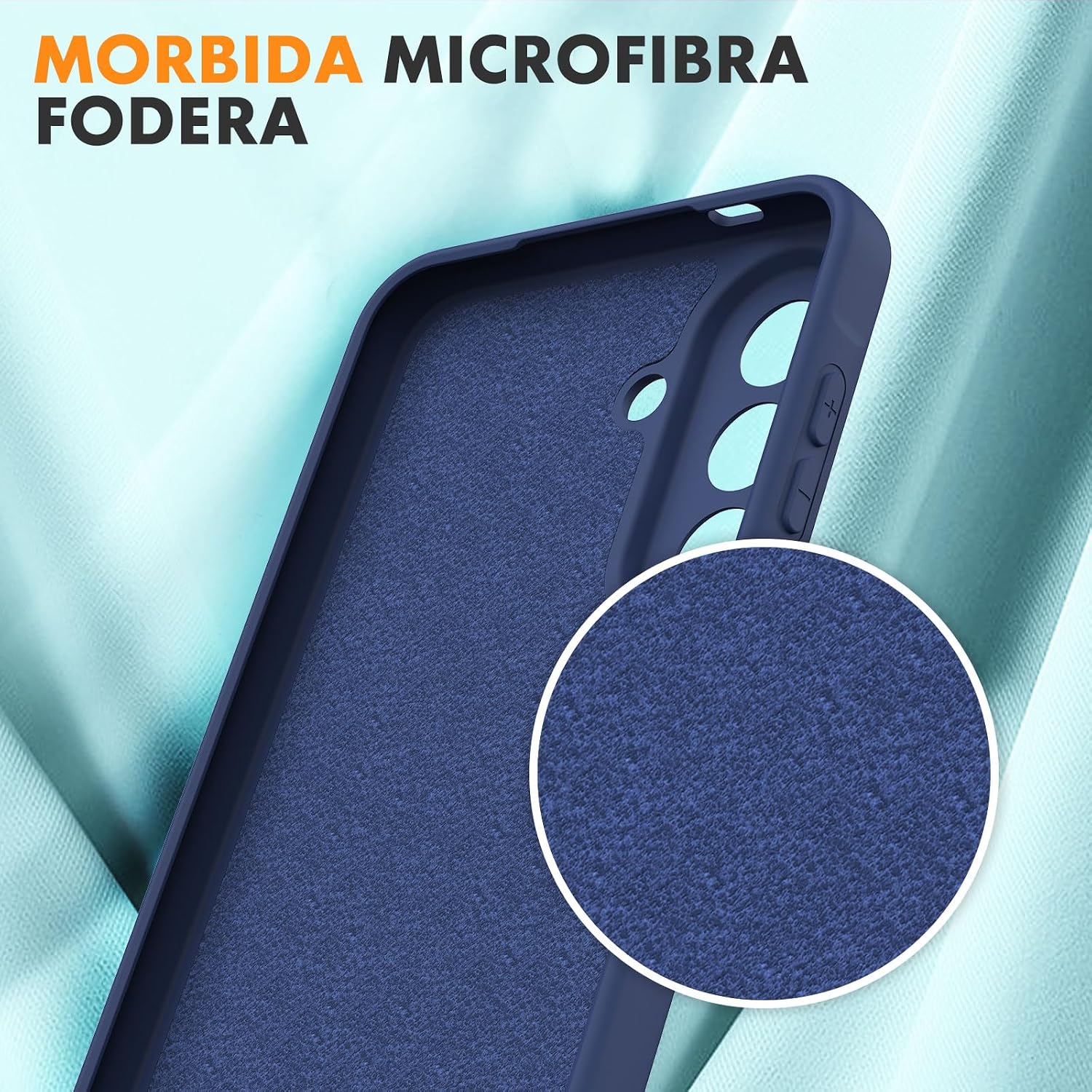 Thumbnail 2 de Vansdon Cover compatibile Samsung Galaxy A57 5G con 2 pellicole protettive in vetro temperato – Blu notte