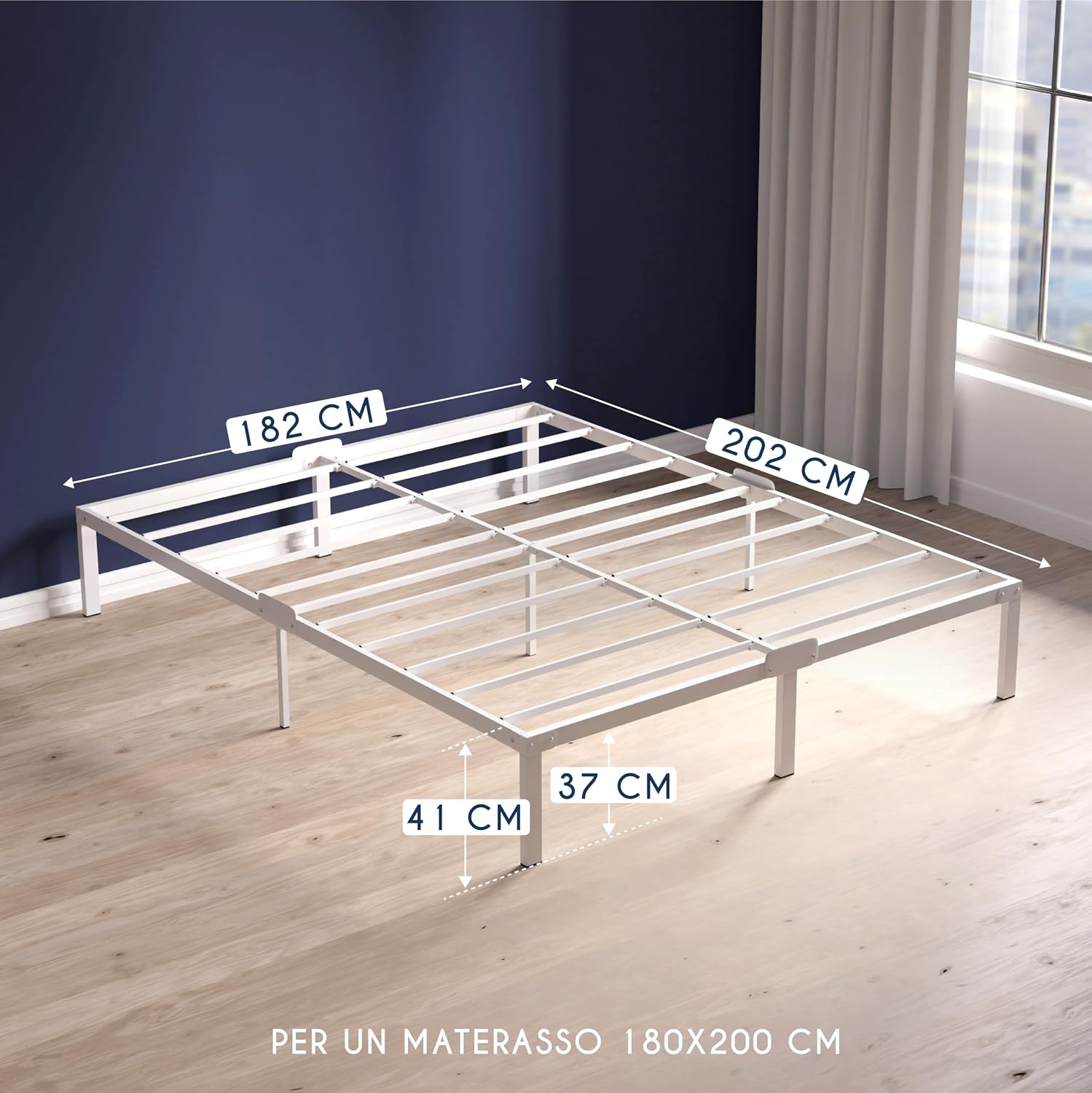 Thumbnail 1 de Dreamzie Struttura Letto Matrimoniale 180x200 Altezza 41 cm