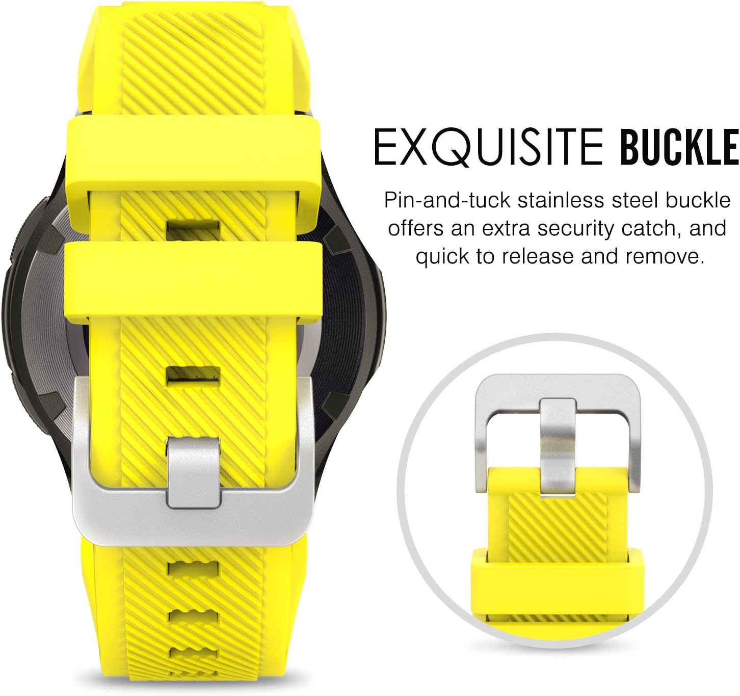 Thumbnail 4 de MoKo Strap 22mm for Galaxy Watch 46mm Yellow