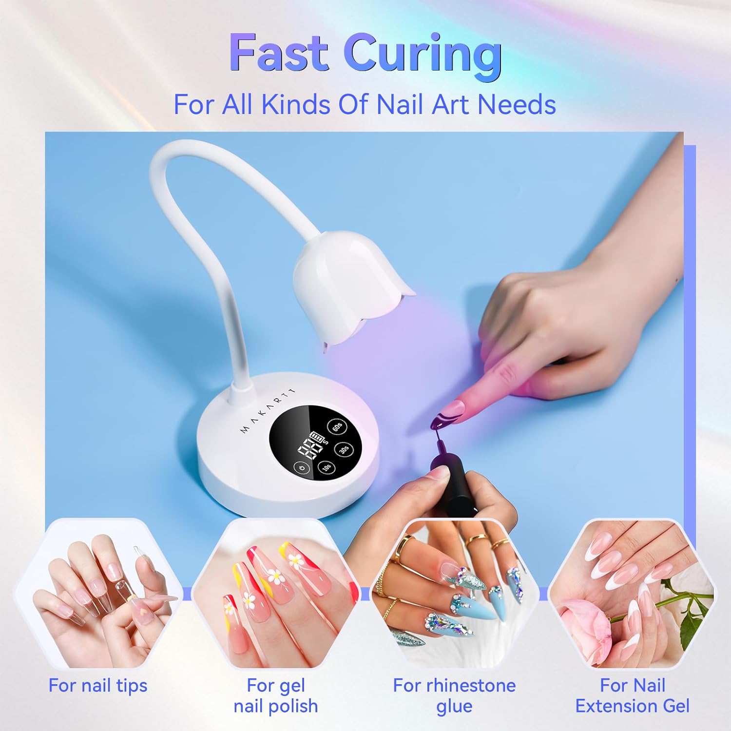 Thumbnail 4 de Makartt UV Nail Lamp 30mW/cmยฒ ๐