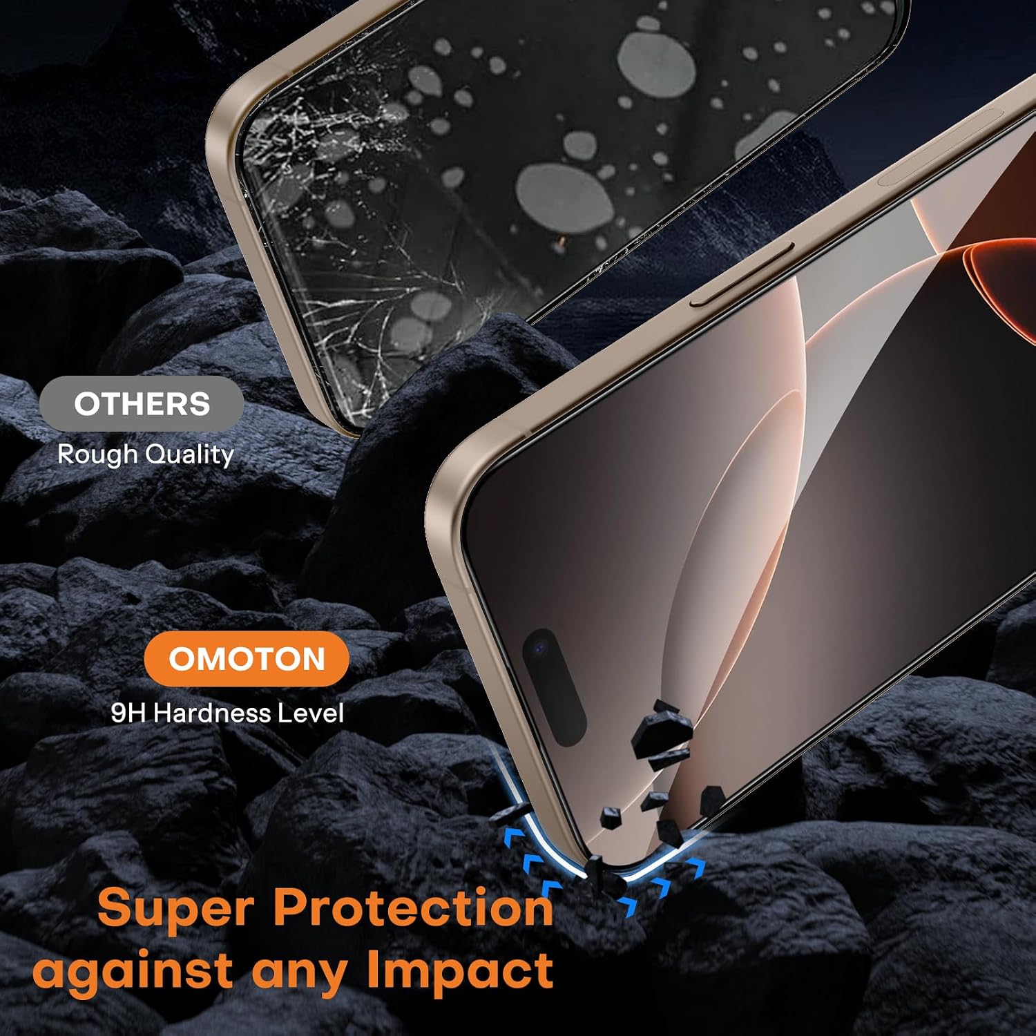 Thumbnail 6 de OMOTON Panzerglas für iPhone 16 Pro Max 9H