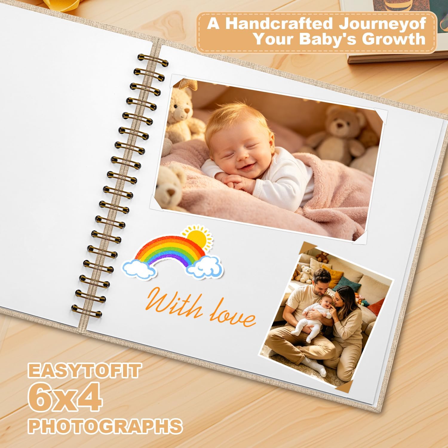 Thumbnail 2 de Scrapbook Photo Album, 8 x 8 Inch
