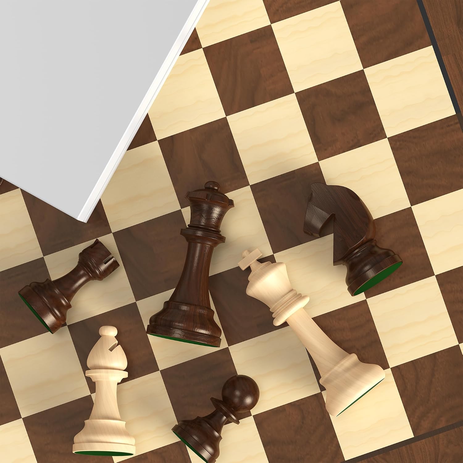 Thumbnail 6 de doowroodni Wooden Chess Pieces, 3.75-Inch King
